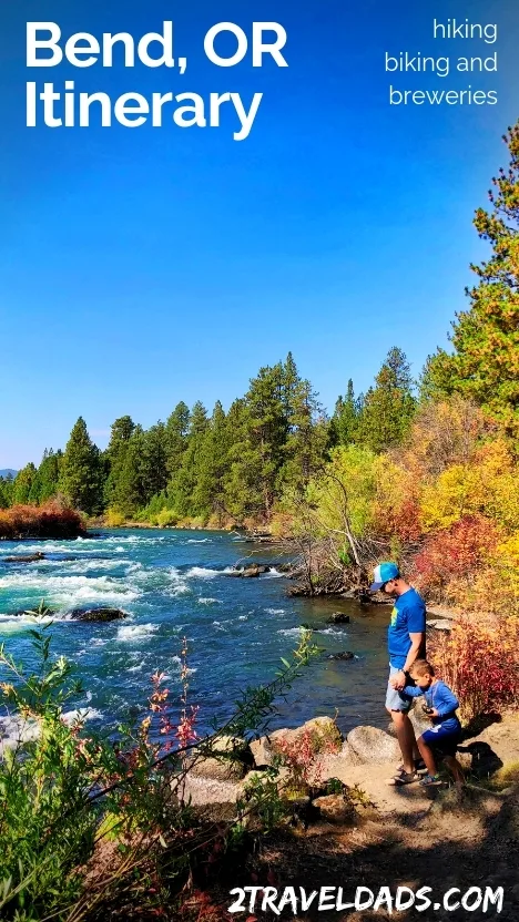 Perfect Bend itinerary for a week in Central Oregon. Hiking, biking, breweries and staying at LOGE Camps Entrada is ideal for a travel to Bend, Oregon. 2traveldads.com