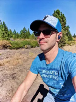 Chris Taylor biking from LOGE Camps Entrada Bend Oregon 1