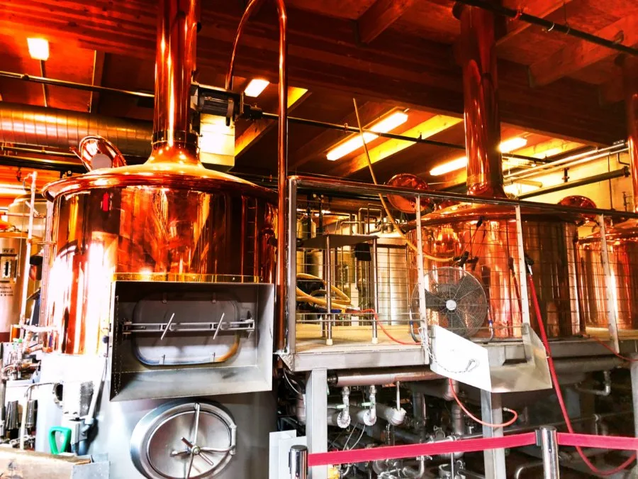Copper Fermentation Tanks at Crux Brewing Bend Oregon 2