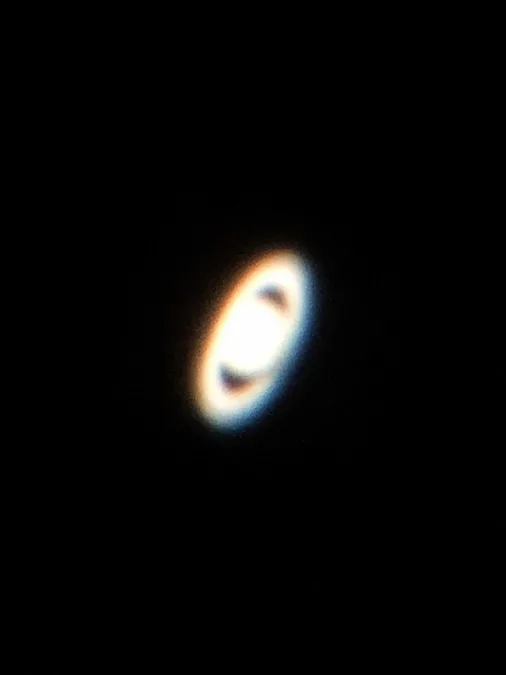 Saturn through Telescope room Hopservatory at Worthy Brewing Bend Oregon 2