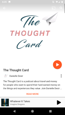 Thought Card travel Podcast