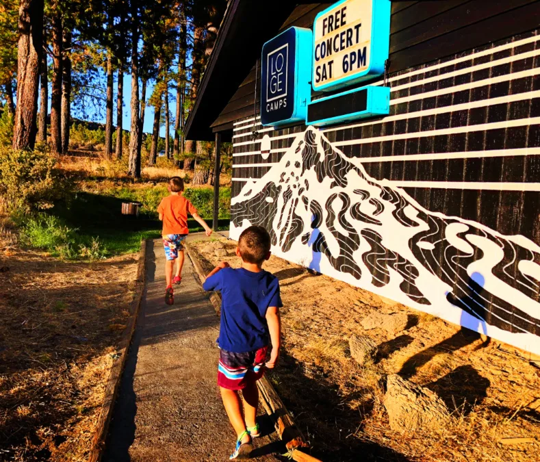 Taylor Family at LOGE Camps Entrada Bend Oregon 4