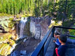 Taylor Family hiking Paulina Falls Newberry Caldera with Wanderlust Tours Bend Oregon 2