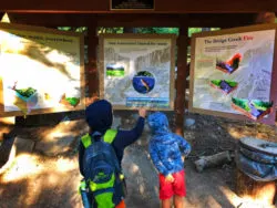 Taylor Family hiking at Tumalo Falls Deschutes National Forest Bend Oregon 1