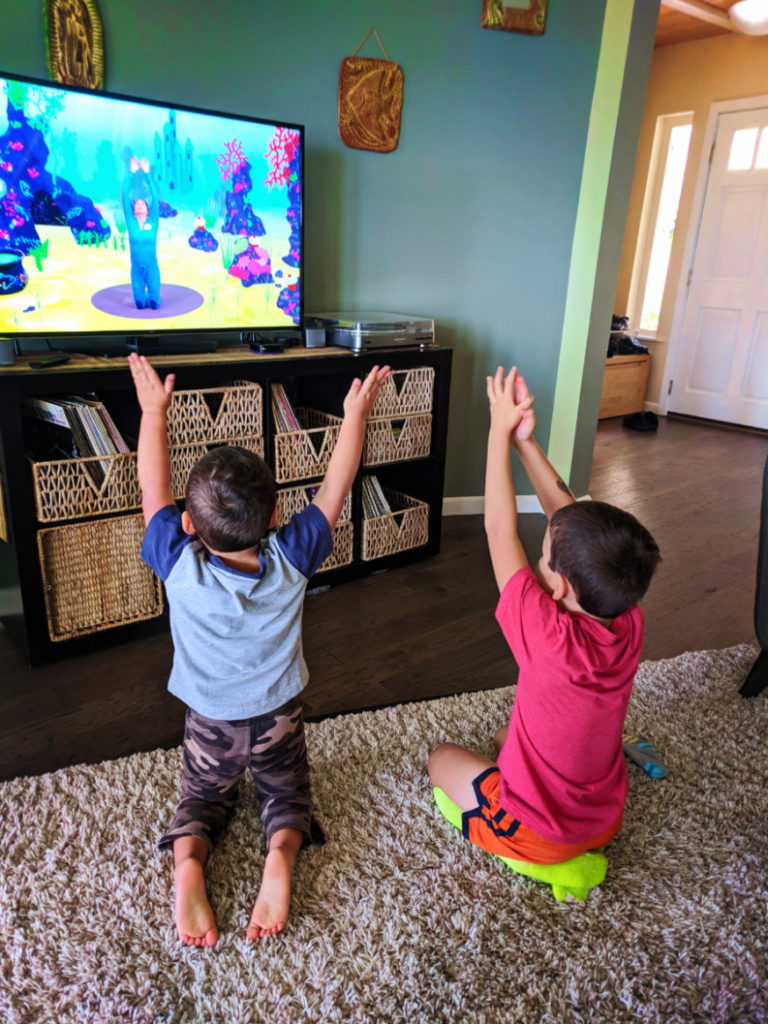 Taylor family Cosmic Kids yoga at home Self-care 2