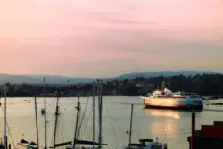 Blackball Ferry MV Coho leaving Inner Harbor Victoria BC 1