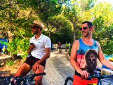 Chris Taylor riding bikes Miljet National Park Polace Pride Sailing Holidays Isle of Miljet Croatia 2