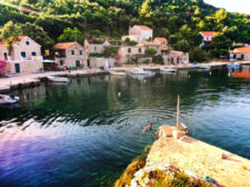 Chris Taylor swimming in Okuklje on Isle of Mljet Croatia 2