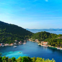Cove port from above in Okuklje on Isle of Mljet Croatia 2