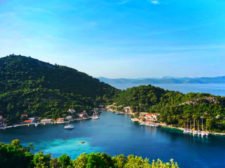 Cove port from above in Okuklje on Isle of Mljet Croatia 2