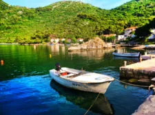 Cove port in Okuklje on Isle of Mljet Croatia 3