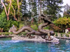 Dragon fountain at Butchart Gardens Victoria BC 1