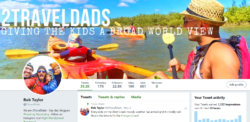 2TravelDads Twitter Page example