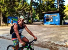 Rob Taylor riding bikes Mljet National Park Polace Pride Sailing Holidays Isle of Mljet Croatia 2