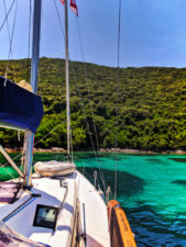Sailing at Bay of Polace Pride Sailing Holidays Isle of Mljet Croatia 3