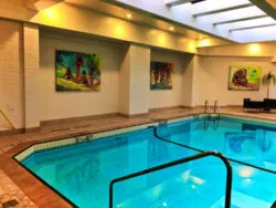 Swimming pool at Inn at Laurel Point Victoria BC 2