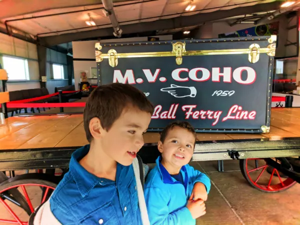 Taylor Family in MV Coho Ferry terming at Port Angeles Waterfront 1