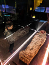 Taylor Family with Egyptology exhibits at Royal BC Museum Victoria BC 2