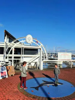 Taylor family at waterfront Marina Sidney BC 3