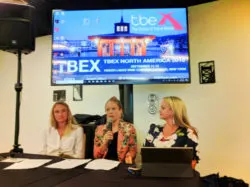 Bloggers speaking at TBEX Finger Lakes Corning NY 1