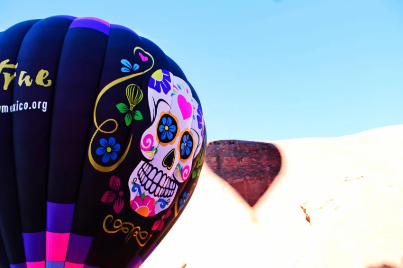 Candy Skull Hot Air Ballooning Gallup NM 1