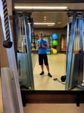 Chris Taylor in gym at Hyatt Regency Lake Washington 1