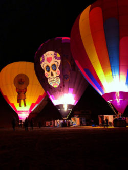 Hot Air Balloons at night Balloon Glow Gallup NM 3
