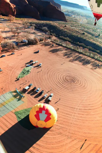 Morning hot air ballooning over Red Rocks Park Gallup NM 10