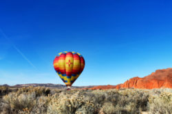 Morning hot air ballooning over Red Rocks Park Gallup NM 21