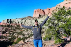 Rob Taylor hiking Pyramid Trail Red Rocks State Park Gallup NM 1