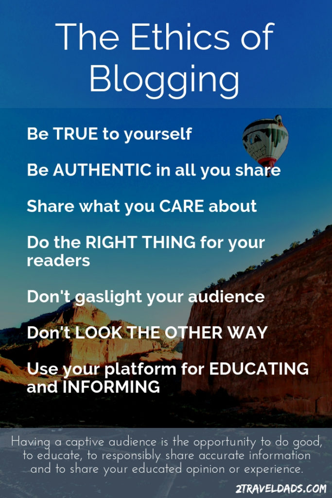 The ethics of blogging are just like the ethics of being a good human. Read about times blogging ethics were compromised and how they were rectified. 