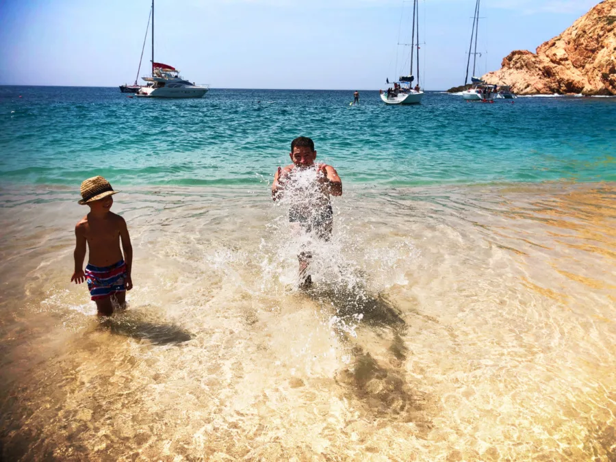 Taylor Family at Playa Santa Maria Cabo San Lucas Mexico 1