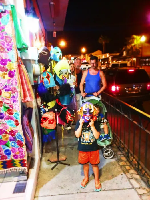 Taylor Family shopping for souvenirs downtown Cabo San Lucas 4