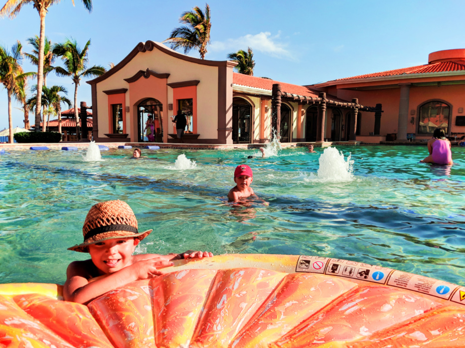 Taylor kids in the pool at Playa Grande Resort Cabo San Lucas 2