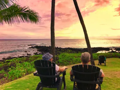 Poipu sunset Waimea Plantation Kauai Hawaii 1