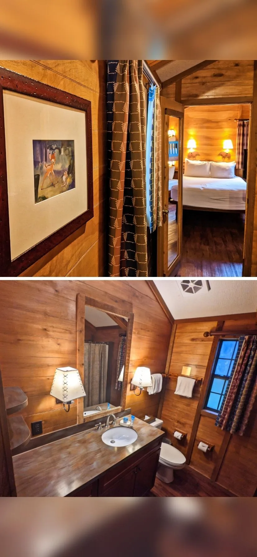 Interior of Disney's Fort Wilderness Resort and Campground cabins