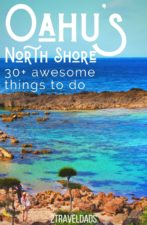 20+ of the best things to do on the North Shore. It's your Oahu bucket list of activities, best beaches on the North Shore and places to have an awesome Hawaii vacation. #hawaii #beaches #vacation #travel