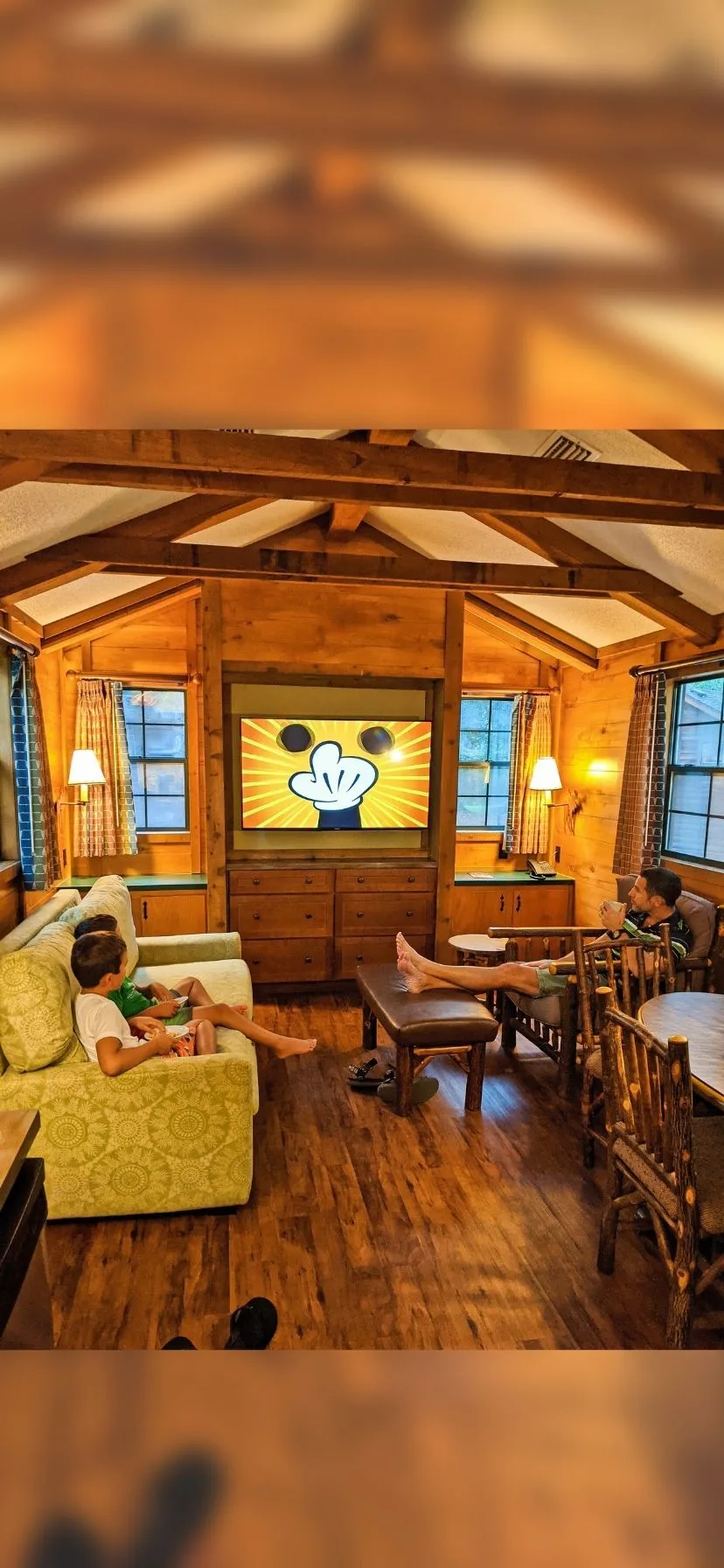 Interior of Disney's Fort Wilderness Resort and Campground cabins