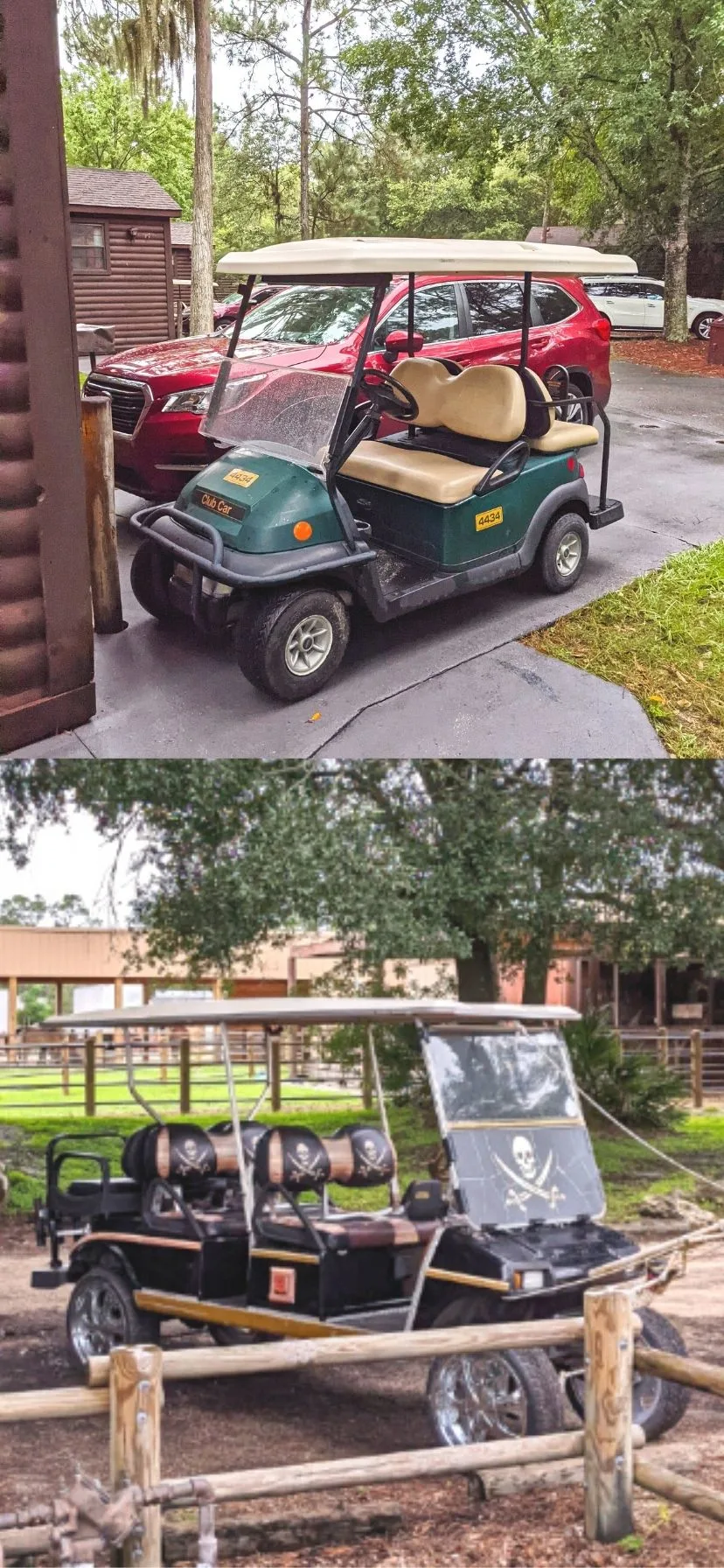 Golf Cart Transportation at Disney's Fort Wilderness Resort and Campground