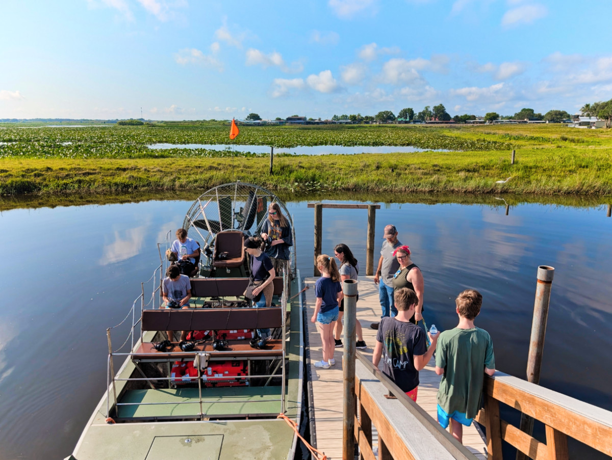Airboat Ride with Grape Hammock Fish Camp Lakeland Central Florida 1