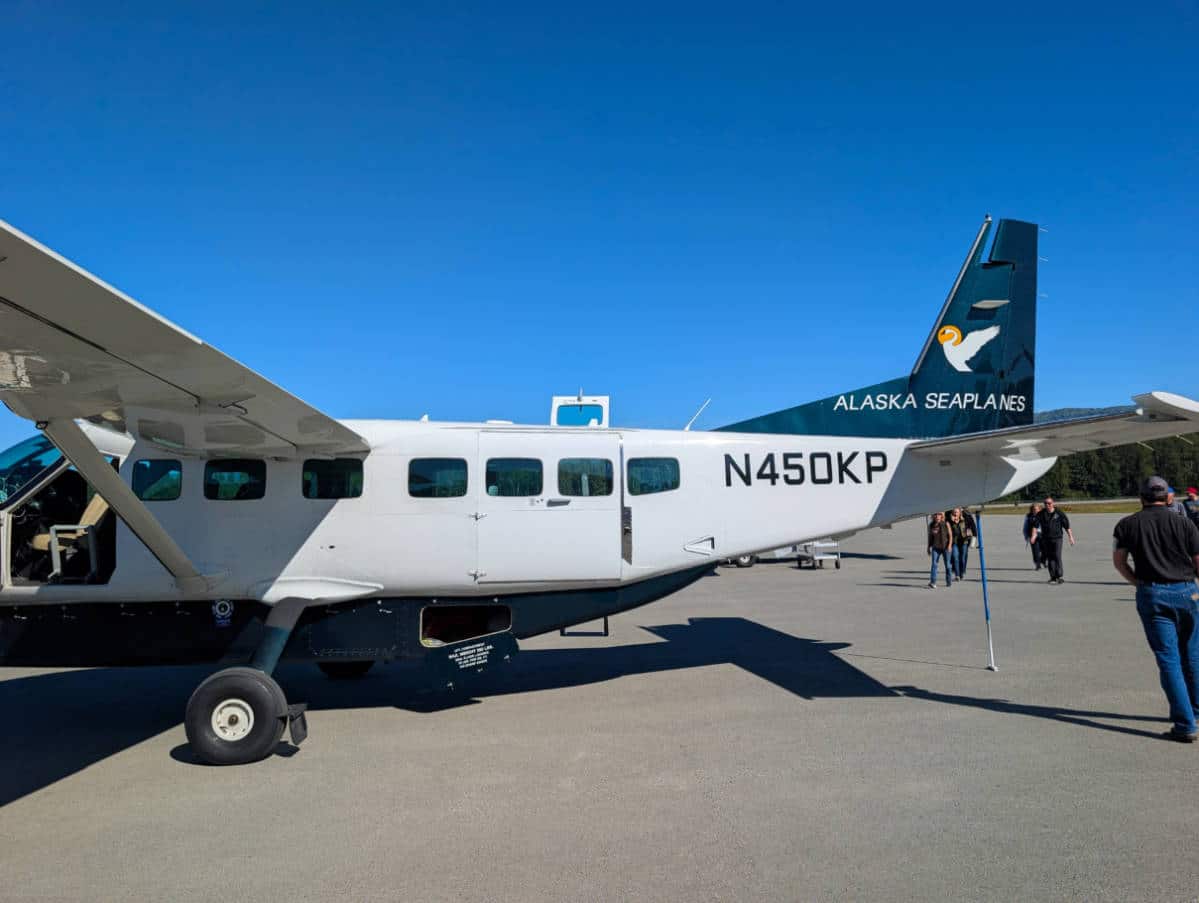 Alaska Seaplanes on Tarmac at Airport Gustavus Alaska 1