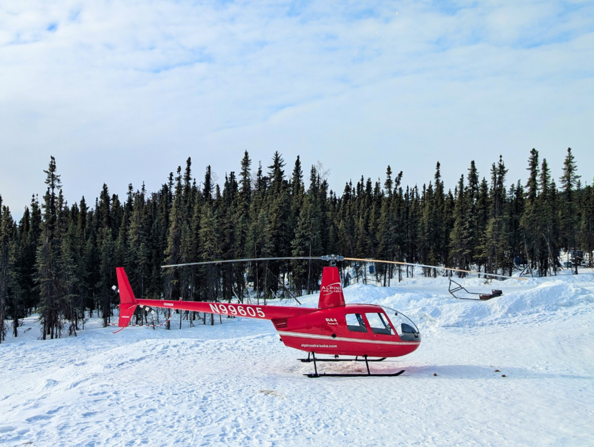 Alpine Air Helicopter at Borealis Basecamp Fairbanks Alaska 2