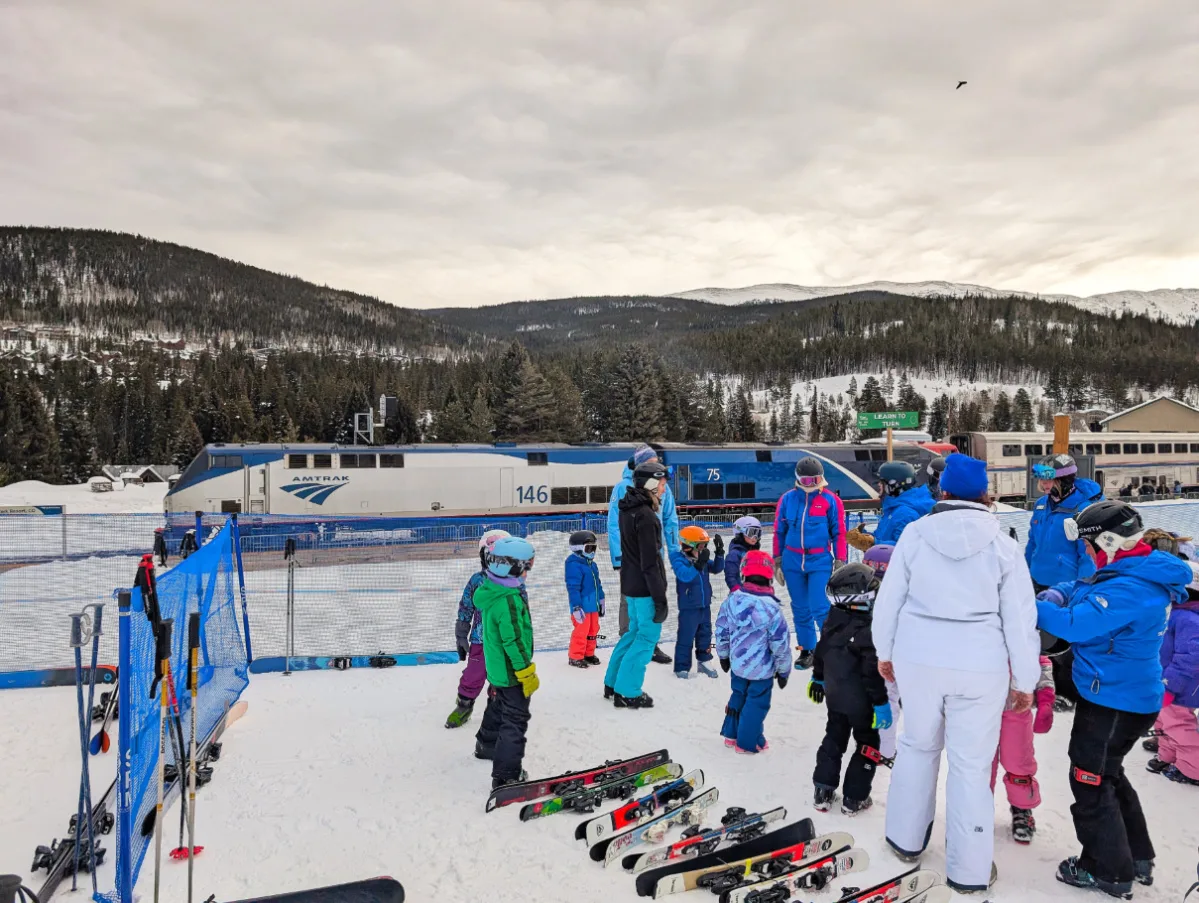 Amtrak Winter Park Express Ski Train and Ski Lessons at Winter Park Resort Colorado 1