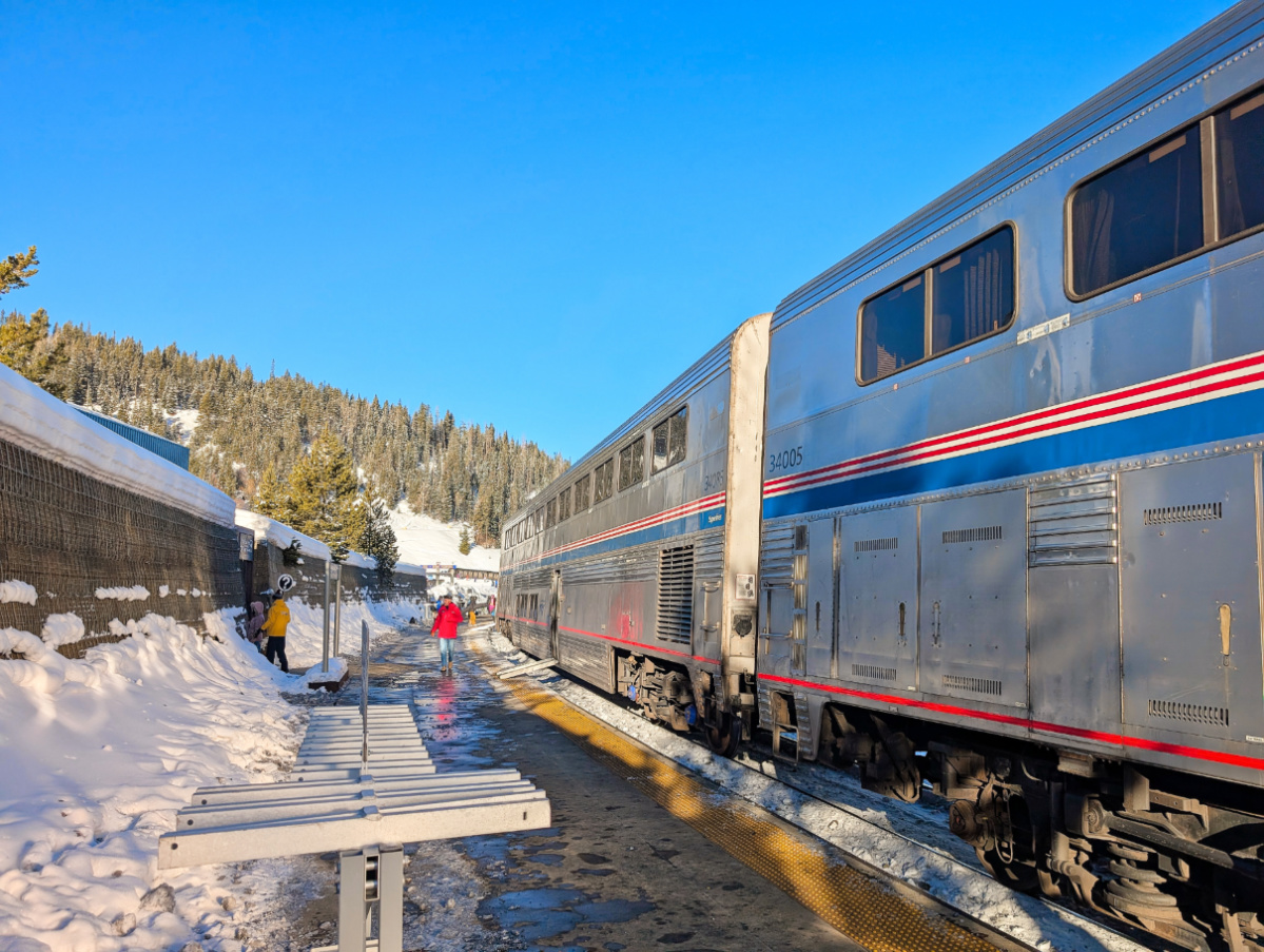 Amtrak Winter Park Express Ski Train at Winter Park Resort Colorado 4