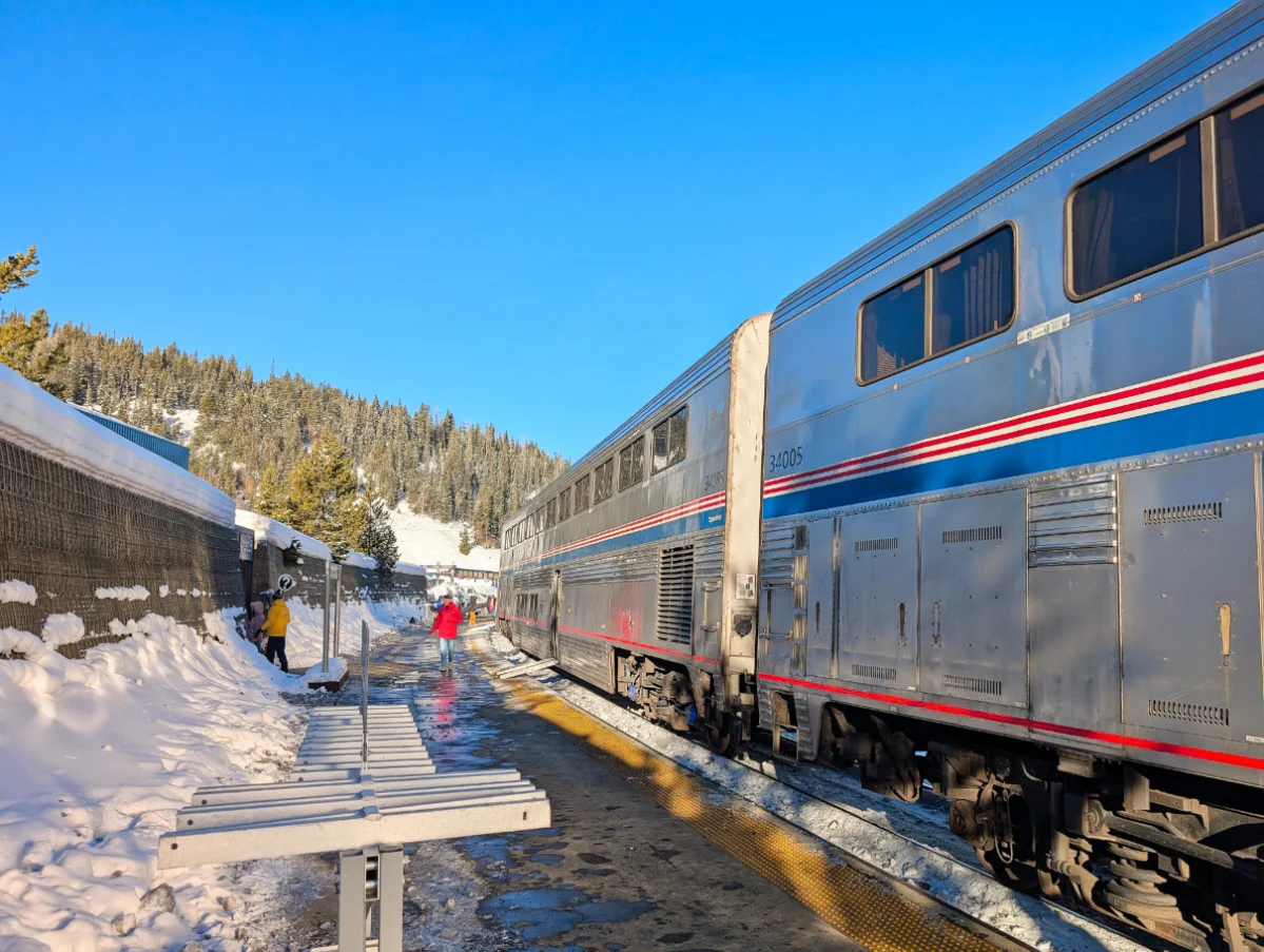 Amtrak Winter Park Express Ski Train at Winter Park Resort Colorado 4