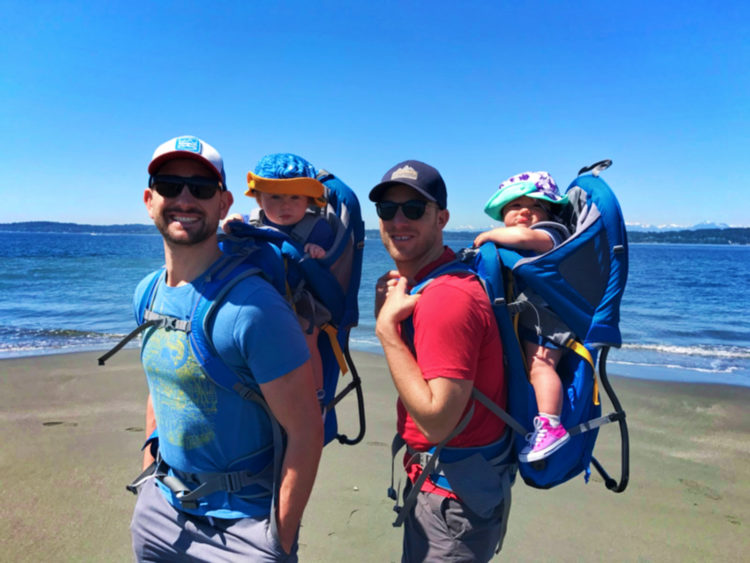 Andy Labadie and family at Discovery park Magnolia Seattle hiking 1