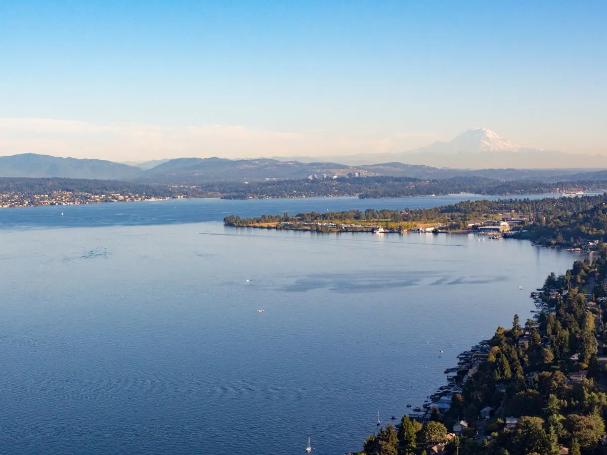 Arial View of Magnuson Park on Lake Washington Seattle Area Kayaking