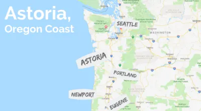 Astoria Oregon map - 2TravelDads