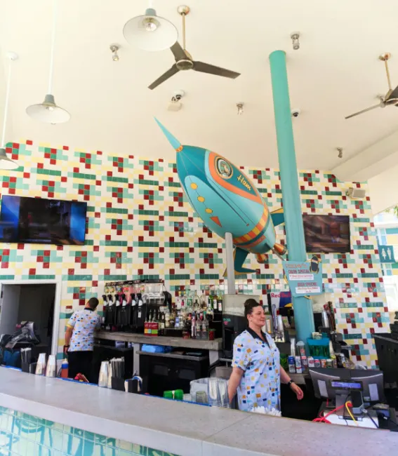 Atomic Tonic Bar at Universal Cabana Bay Resort Orlando Florida 9