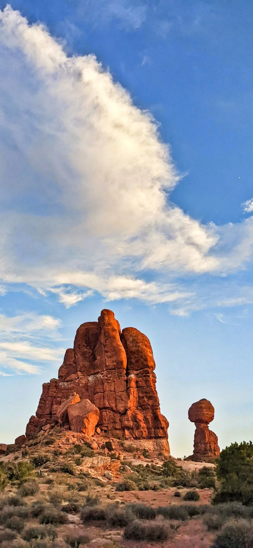 Balanced Rock in Arches Utah National Parks Road Trip